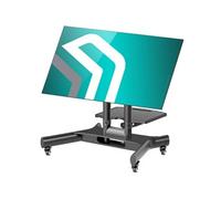 ONKRON Support TV roulettes 32-70 Pouces, 40 kg, Max VESA 600x400, TS1350-B | Support TV mobile, inclinaison à 90°, hauteur réglable, roulettes verrouillables, classes, réunions et présentations, noir