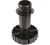 Pied vérin reglable - ABS noir - 99 x 135 mm - Hettich