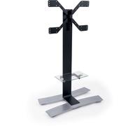 Support TV Erard 039051 190,5 cm (75 ) Réglable en Hauteur avec Tablette en Verre Trempé et Roulettes