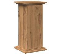 Piédestal avec rangement en chêne - vidaxl - 31x30x60 cm - Brun - Bois d'ingénierie - Capacité de rangement généreuse