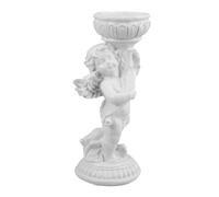 Piédestal de Colonne Romaine Sphérique en Résine Blanche Décorative | Support Léger, Vue Dégagée, Nettoyage Facile, Style Classique Européen pour Maison et Bureau