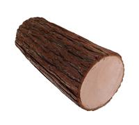 Piédestal Décoratif en Bois, Socle Cylindrique pour Bougie Chauffe-plat | Surface Mate Imitation Écorce, Base Stable, Présentation Naturelle pour Vitrines, Événements, Ornements et Décors Rustiques