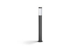 Lampadaire extérieur sur poteau - UTRECHT - Poteau anthracite - 1x20 W - Haute tension