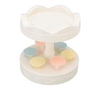 Piédestal pour gâteaux,Étagère d'exposition à double niveau,Support de gâteau à sushi avec base pivotante | pour Candy Chocolat Fête Anniversaire Mariage Bar Café Cuisine