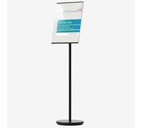 Piédestal Réglable Sig Stad Heavy Duty Poster Sig Holder avec Trasparet Pael Vertical Horizotal Display Poster Holder Cadre Réutilisable pour Publicité en Plein Air Sig, Black, A4