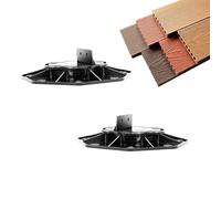 Piédestaux de roulement de patio pour charges - Roulements sur échasses de pieds pour dalles de bois de 2 pièces | Piédestal de terrasse résistant à l'usure | Roulements à plaques robustes