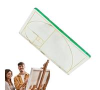 Pieds À Coulisse Golden Ratio Pour La Peinture, Viseur Pour Le Dessin, Outil De Correction Du Chercheur De Section D'or, Règle Acrylique, Outil De Composition Du Triangle D'or Pour Artiste Designer Ar