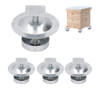 Pieds à la ruche à l'épreuve des fourmis, Stand de ruche d'abeille, 4x fourmi preuves en acier inoxydable en acier robuste des pieds de ruche des pieds, Accessoires d'apiculture imperméables efficaces