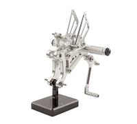 Pieds à Pédale Pied Pour Aprilia Pour RS125 2T RS 125 1996-2010 Réglable Moto Repose Pieds Arrière Set Commandes Reculées CNC Pour GP Shifter Repose Pieds Repose Pieds Pédales Repose-Pieds(4)