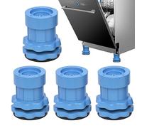Pieds anti-vibrations - 4 tampons de lavage - Base antidérapante - Amortisseur de machine à laver - Pieds d'amortisseur - Coussinets de niveau d'adhérence - Stabilisateur d'appareil pour machines à