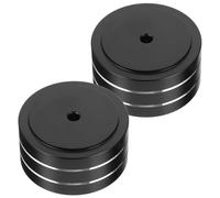 Pieds Anti-Vibrations en Alliage D’Aluminium Noir, Lot de 2