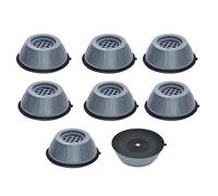 Pieds anti-vibrations - INF - 8-pack - Gris - Pour lave-linge et sèche-linge - Protection du sol