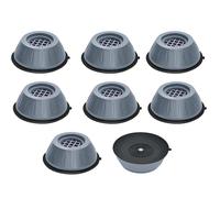 Pieds anti-vibrations pour lave-linge/sèche-linge Gris 8-pack