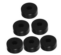 Pieds Anti-Vibrations Ronds en Caoutchouc Noir 6 Pièces pour Instruments | Isolation des Appareils, Découplage des Vibrations au Sol, Protège Surfaces et Réduit les Résonances en Studio