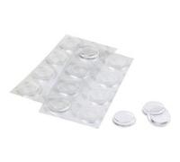 Pieds autocollants 3M SJ 5344 Transparents Ø19 mm 16 pièces Blanc