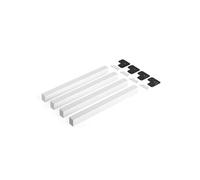 Pieds carrés pour table, 50x50mm, Peint en blanc