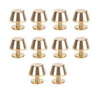 Pieds Clous de Sac en Laiton 12mm, 10 Pièces, Rivets Nailhead à Tête Plate pour Fond de Sac et Artisanat Cuir - Résistants à l’Usure, Décoration Robuste pour Valises et Sacs