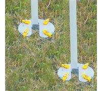 Pièces de fixation Fiamma Kit Awning Plate pour pied d'auvent gris jaune