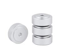 Pieds D'amplificateur de Pieds D'isolation de Platine Vinyle pour en Alliage D'aluminium (Argent)