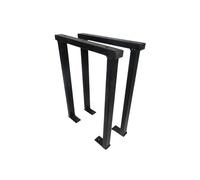 Pieds De Banc Structure De Banc De Jardin Banc De Parc Acier Noir KÖLN 2 Pièces
