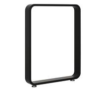 Pieds de barre de petit-déjeuner modernes en fer réglables et robustes pour chaises et armoires Noir/argenté Installation facile à visser 45 x 72,5 cm Pièces de rechange