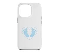 Pieds de bébé, ça va être Un garçon, C'est Un garçon, fête Coque pour iPhone 13 Pro