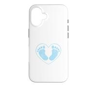 Pieds de bébé, ça va être Un garçon, C'est Un garçon, fête Coque pour iPhone 16