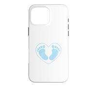 Pieds de bébé, ça va être Un garçon, C'est Un garçon, fête Coque pour iPhone 16 Pro Max