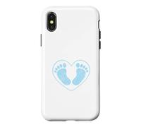Pieds de bébé, ça va être Un garçon, C'est Un garçon, fête Coque pour iPhone X/XS