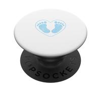 Pieds de bébé, ça va être Un garçon, C'est Un garçon, fête PopSockets PopGrip Adhésif