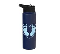 Pieds de bébé, ça va être un garçon, c'est un garçon, fête Stainless Steel Insulated Water Bottle