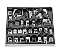 Pieds-de-biche 32pcs, Ensemble de Pieds-de-biche pour Machine à Coudre Domestique, Accessoire de pièce de Machine à Coudre Domestique