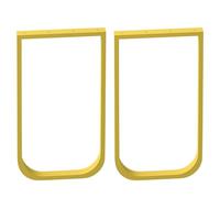 Pieds de bureau rustiques robustes et réglables - Design moderne en tube carré pour table basse et commode - Durable et élégant (50 x 100 cm)