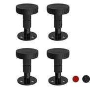 Pieds de cadre de lit réglables en hauteur - Pieds de nivellement en métal robuste avec protections de sol - Design anti-oscillation pour la maison - Cadre de lit anti-secousses