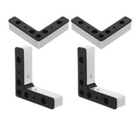 Pieds de Canapé en Alliage D’aluminium Noir, Lot de 4, Formes L et I | Installation Facile, Surface Anodisée Résistante à L’abrasion, pour Armoire et Sofa, Espaces Étroits