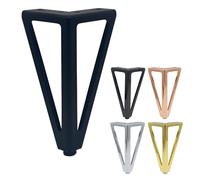 Pieds De Canapé Modernes Triangulaires En Métal, Set De 4, 6 Inch Pieds De Support De Rechange Pour Meubles, Pieds De Support Moyens Robustes Pour Projets De Bricolage(Noir)