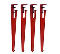 Pieds de canapé, Pieds Table Amovibles, 4 réglables en métal, Salle à Manger Forme F, épingle Cheveux Fer, Support, for Basse, Meuble et Console DIY(Red,76cm(30in))