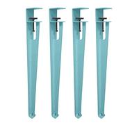 Pieds de canapé, Pieds Table Amovibles, 4 réglables en métal, Salle à Manger Forme F, épingle Cheveux Fer, Support, for Basse, Meuble et Console DIY(Blue1,76cm(30in))