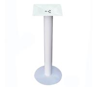 Pieds de canapé, Pieds Table en métal, Bureau, Salle à Manger, Bar, Base Style Industriel Moderne, Support Colonne Plan Travail for Meubles Cuisine, Domicile(White,75cm(29.5in))