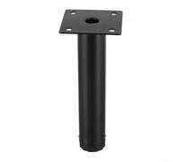 Pieds de canapé réglables robustes pour meuble TV - Construction en acier laminé à froid - Supporte 300 kg chacun (11,5 cm, noir)