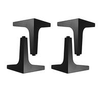 Pieds de canapé X4, Pieds d'armoire, Pieds de Table Basse, Pieds de Remplacement de Meubles, triangulaires, Pieds en métal Robustes, Armoire, Pouf, Table de Chevet, Moderne, noir-17 cm/7 pou