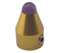 Pieds de diapason avec base en cristal violet à visser 0, 6 x 1 pieds de diapason en alliage d'aluminium pour la méditation, le soulagement du stress, le yoga