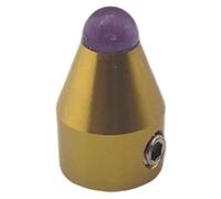 Pieds de diapason avec base en cristal violet, pieds à visser en alliage d'aluminium pour la méditation et le yoga