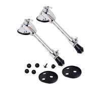 Pieds de Grosse Caisse en Acier Inoxydable Réglables, Lot de Set | Fixation à Angle Ajustable, Patins Antidérapants, Vis de Serrage Ferme, pour Scène et Répétition