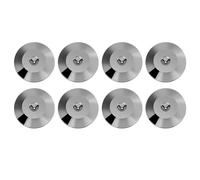 Pieds de Haut-Parleur 8 Pcs Universel Cuivre Haut-Parleur Choc Base Pad Isolation Pieds Tapis Disque De Sol(Couleur du Pistolet)