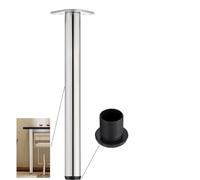 Pieds de la barre de petit déjeuner Réglable， 1 pied de barre de petit-déjeuner réglable, pieds de barre en acier inoxydable, tuyau rond, pieds de Table de Support réglables, pieds de meubles(H: 90cm)