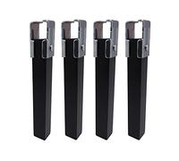 Pieds de lit Micel Acier 4 Pièces (4 x 3 x 25,5 cm)