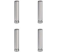 Pieds De Meuble 4 PièCes,Pieds De Canapé Cylindriques éPais En Alliage D'Aluminium,Pieds De Support RéGlables Pour Armoire De TéLéVision,Pieds De Remplacement Ne Rouille Pas/argent / 35cm