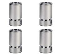 Pieds De Meuble 4 PièCes,Pieds De Canapé Cylindriques éPais En Alliage D'Aluminium,Pieds De Support RéGlables Pour Armoire De TéLéVision,Pieds De Remplacement Ne Rouille Pas/argent / 10cm