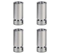 Pieds De Meuble 4 PièCes,Pieds De Canapé Cylindriques éPais En Alliage D'Aluminium,Pieds De Support RéGlables Pour Armoire De TéLéVision,Pieds De Remplacement Ne Rouille Pas/argent / 15cm